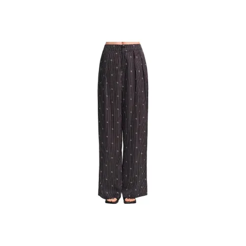 Blood Glitter Повседневные брюки Женские Черные полосы