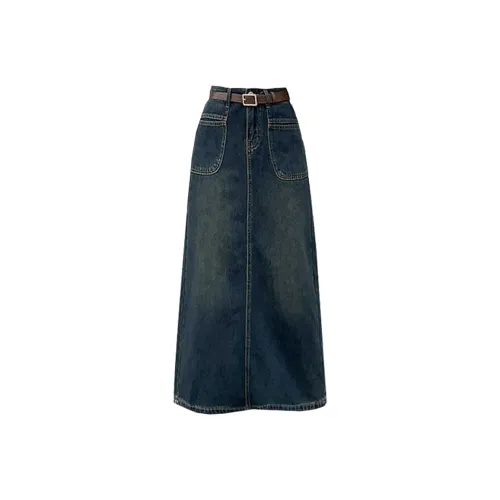 Concubine Zhu Джинсовое платье Женское Бетонный серый