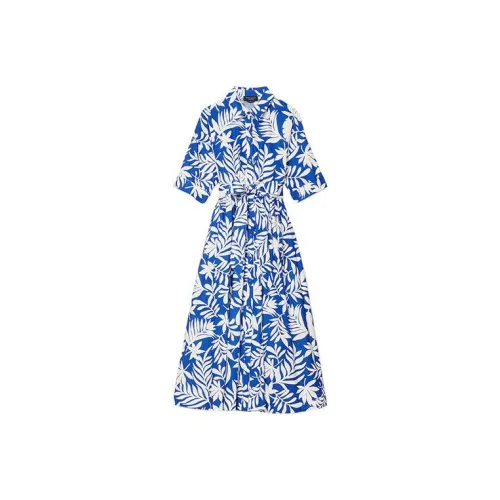 Kate Spade Короткий рукав Платье Женское Многоцветное