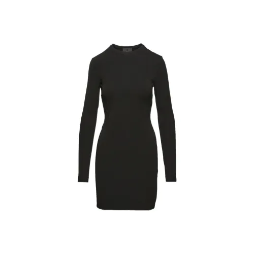 Givenchy FW22 Длинное платье с длинным рукавом женское черное