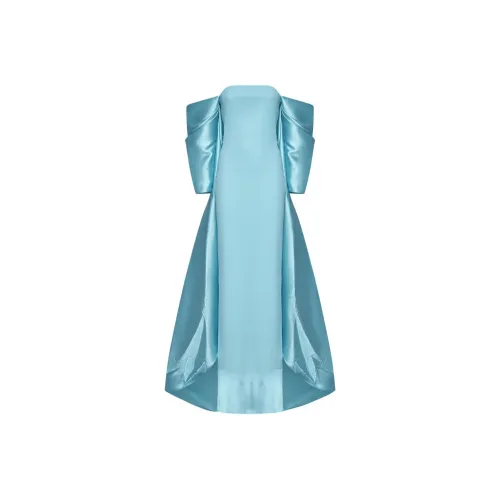 Solace London Blue Женские Короткие Платья с Рукавами