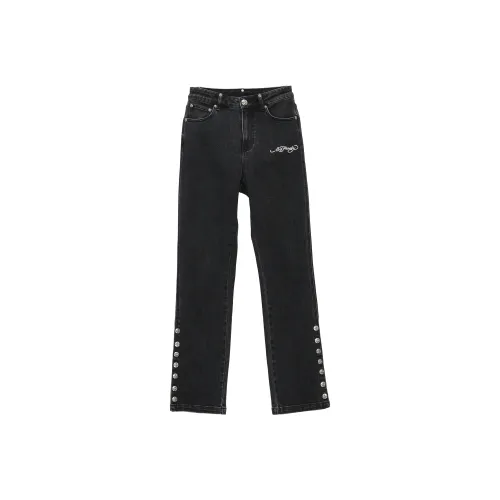 Ed Hardy Черные Женские Джинсы E1ODW094