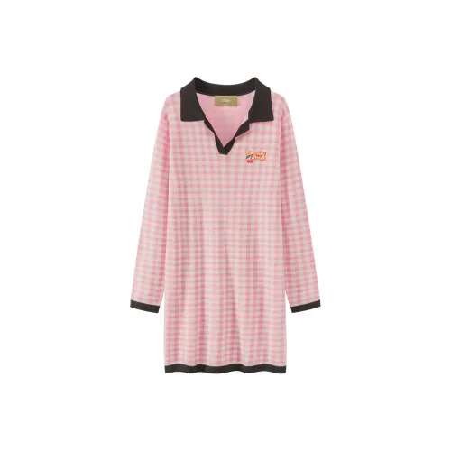 CHUU Женские Длинные Платья с Рукавами