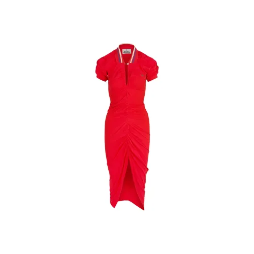 Vivienne Westwood Red Женские Короткие Платья с Рукавами
