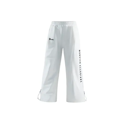 Monster Guardians Active White Vibrant Белый Женские Вязаные Тренировочные Брюки