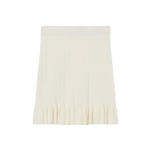 Sandro KNIT Длинная Юбка Женская Светлый Умбра