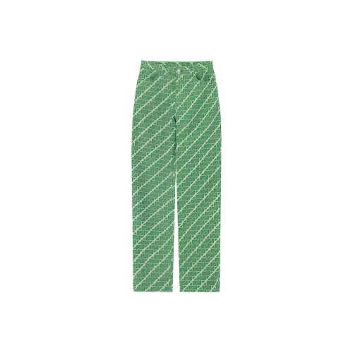 WE11DONE Зеленые Женские Джинсы