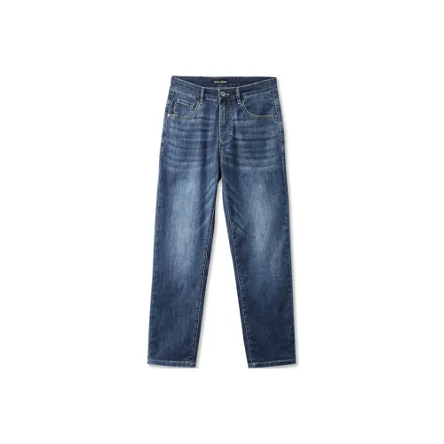 HLA JEANS Джинсовый синий градиент, средний, 07, мужской, джинсы