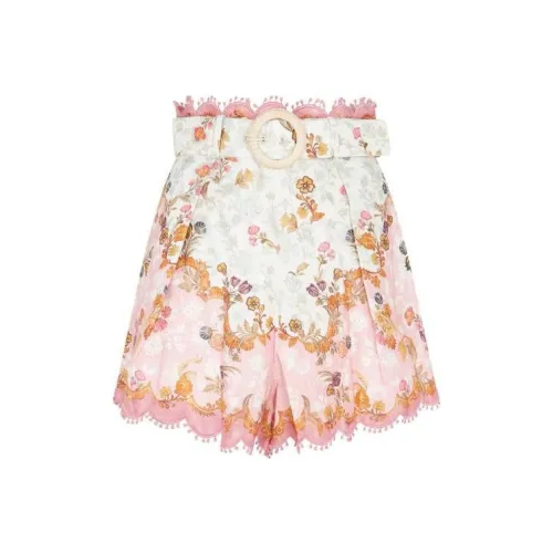 Zimmermann Белые Женские Повседневные Шорты