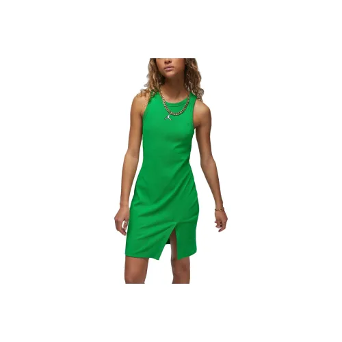Джордан Без рукавов Платье Женское Lucky Зеленый