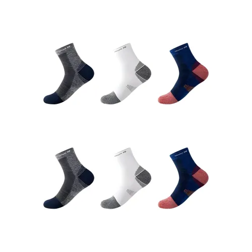 Mona Crew Socks [6 Pack] Men's Mid Shin Socks