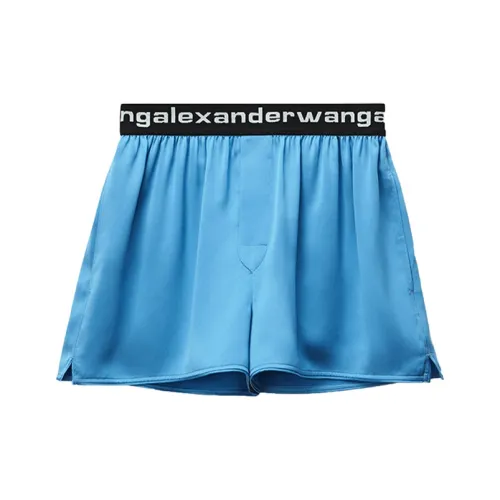 Alexander Wang Sky Blue Women's Casual Shorts Александр Ванг Небесно-голубые Женские Повседневные Шорты