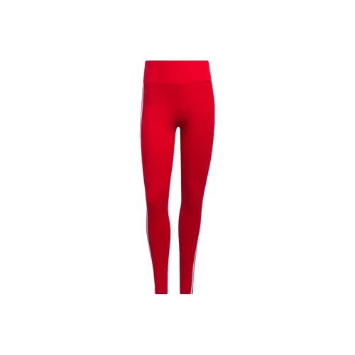 Adidas 3 Stripes Leggings Женские Red