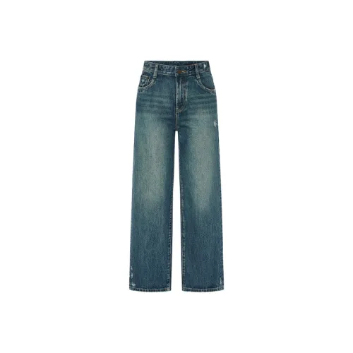 MO CO Джинсовый синий Женские джинсы
