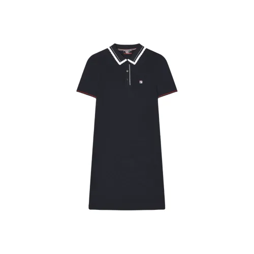 FILA Легендарный синий Женские Платья с коротким рукавом