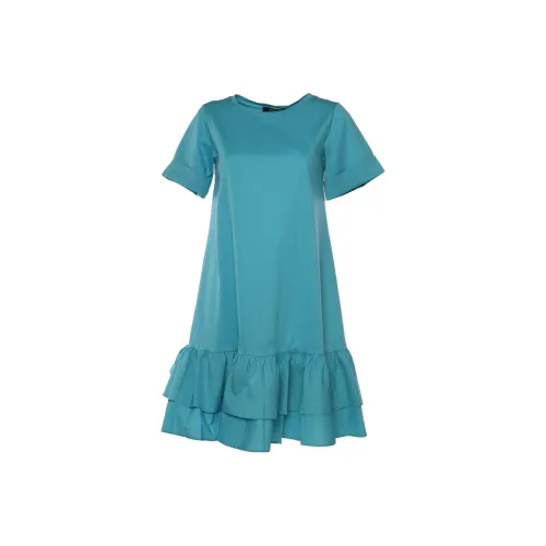 WEEKEND MaxMara Blue Женские Короткие Платья с Рукавами