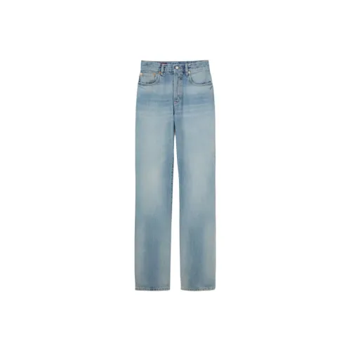 GUCCI Синие Женские Джинсы