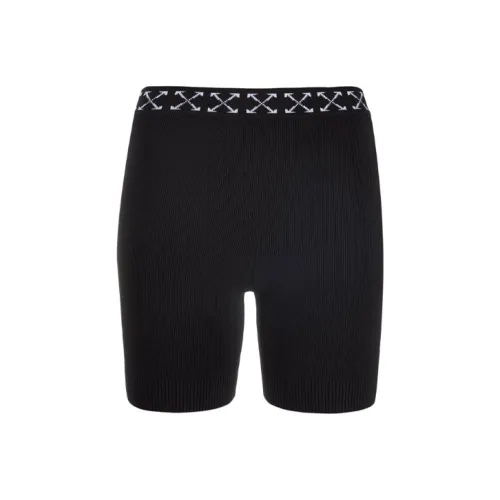 Off Белый SS21 Черный Женские Повседневные шорты