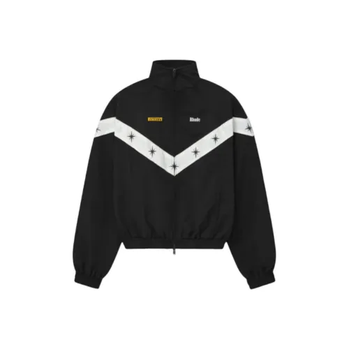 Rhude Pirelli, Collaboration Edition, черная унисекс куртка