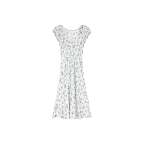 DOEN FLORENCIA Платье Короткое с короткими рукавами Женское с цветочным узором