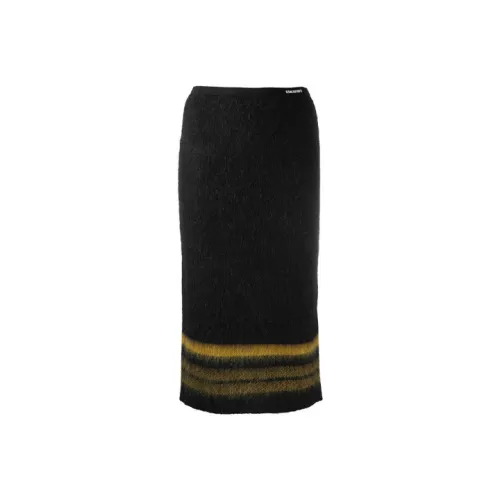RED VALENTINO Черные Женские Вязаные Длинные Юбки