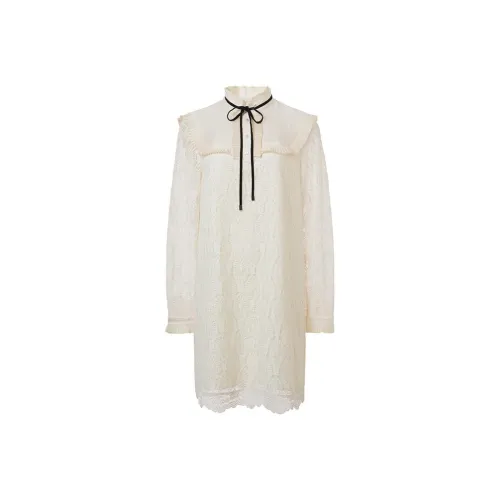 LOFT SHINE Экрю Женские Длинные Платья с Рукавами