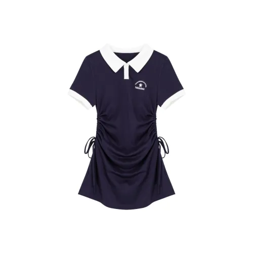 Sato Supun Короткий рукав Платье Женское