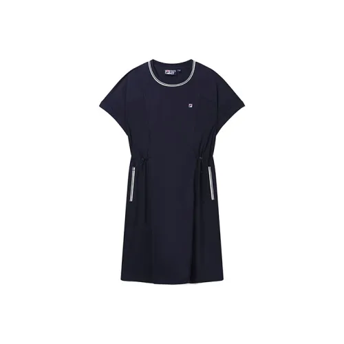 FILA Легендарный синий Женские Платья с коротким рукавом