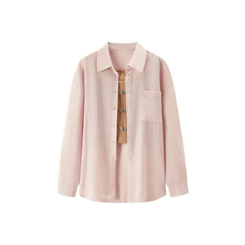 EICHITOO Комплект Рубашка Matching Женский Светло-Оранжевый