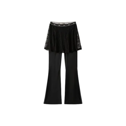 CHUU Повседневные брюки Женские Черный