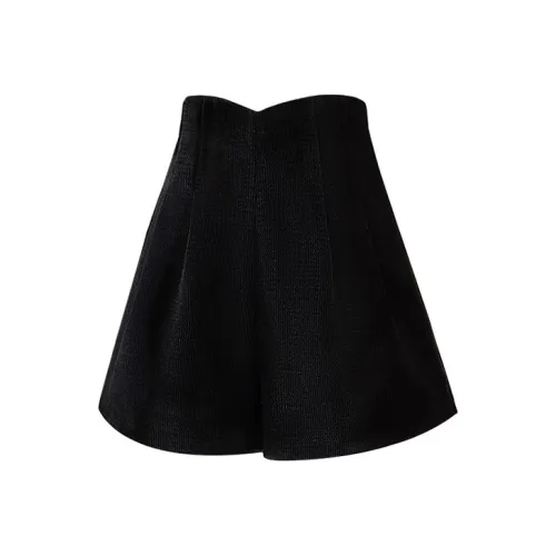 Cypress House Повседневные шорты Женские Черные