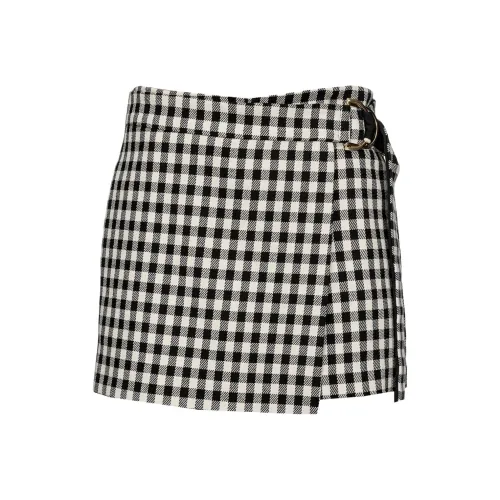 PINKO Черные/Белые Женские Повседневные Шорты