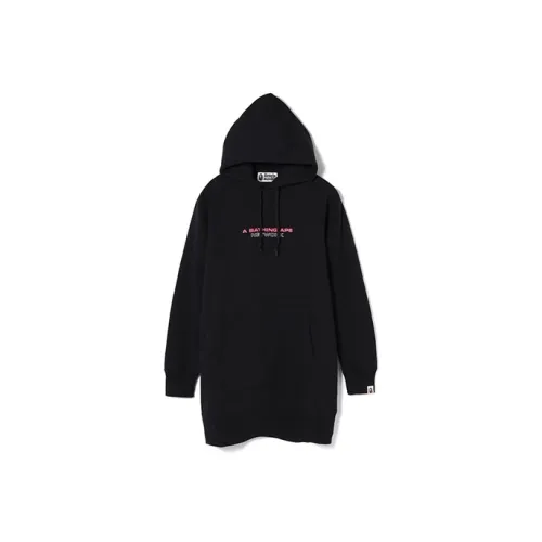 A BATHING APE Длинное платье с длинными рукавами женское