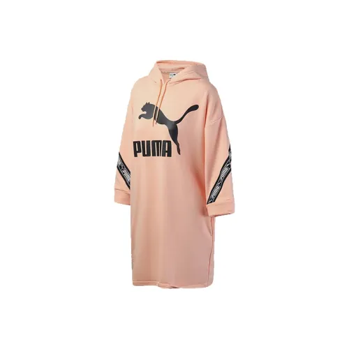 PUMA Розовый Женские Длинные Платья с Рукавами