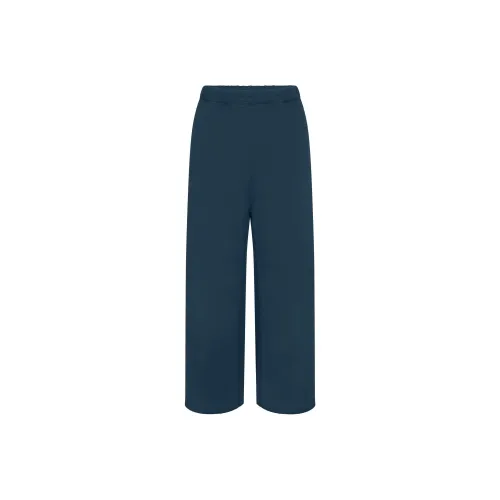 SKIMS SS25 FRENCH TERRY Широкие брюки Брюки Повседневные брюки Женские Индиго Индиго