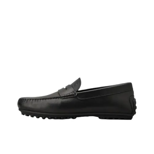 TOD'S Лоферы с резиновым подошвой, черные, мужские