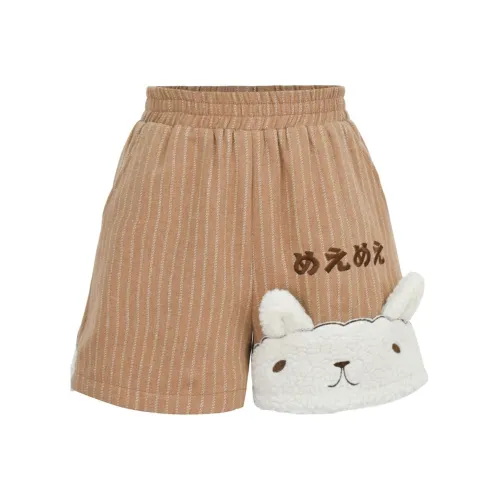 Snbl Коричневые Женские Повседневные Шорты