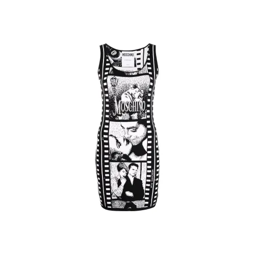 MOSCHINO Черные Женские Платья без рукавов