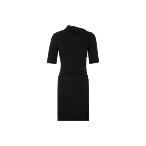 ACLER Black Женские Короткие Платья с Рукавами