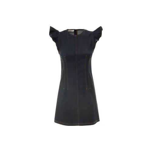 PHILOSOPHY DI LORENZO SERAFINI Темно-синий Женские Платья без рукавов