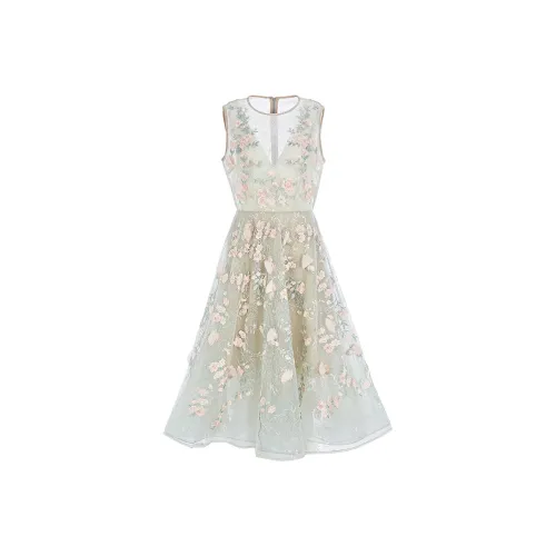 Marie Elie Розовый/синий Женские Платья без рукавов