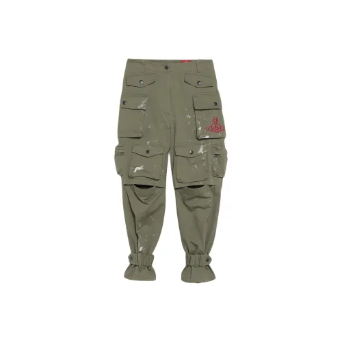 Vivienne Westwood Хаки Женские Брюки Карго