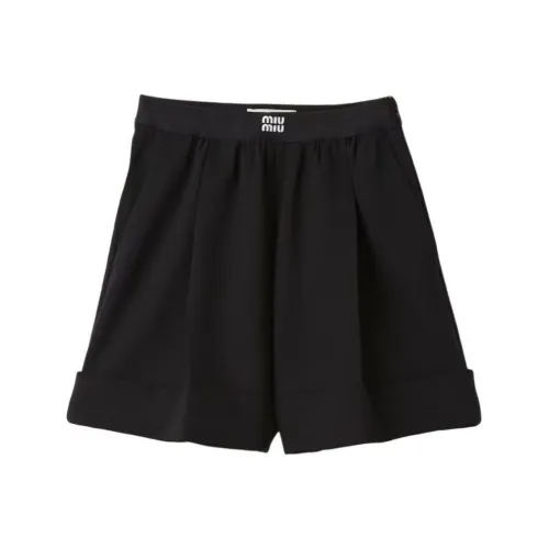 MIU MIU FW23 Повседневные шорты Женские Черный