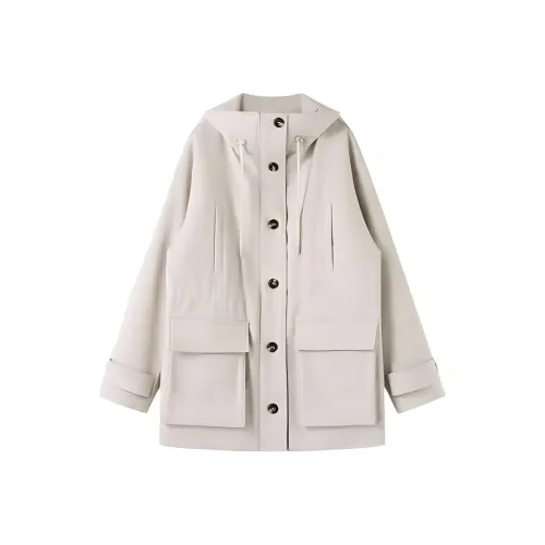 SHUXI Ореховое Соевое Молоко Женские Объёмные Куртки (Пуфы)