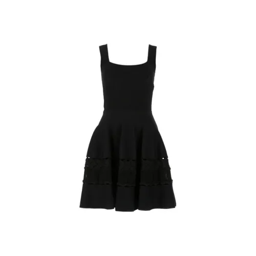 Alexander McQueen Черные Женские Платья без рукавов