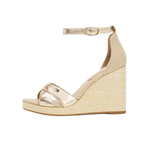 Tommy Hilfiger Wedge one Ремень Сандалии Золотой Женские