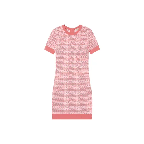 Michael Kors Свет Розово-красный Женские Короткие Платья с Рукавами