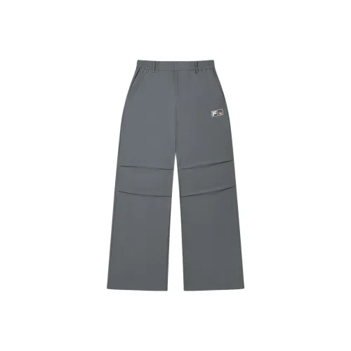 FILA X MAISON KITSUNE ORIGINALE Повседневные брюки Женские Зеленый Wood Серый DY