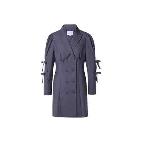 LOFT SHINE Серый Женские Длинные Платья с Рукавами