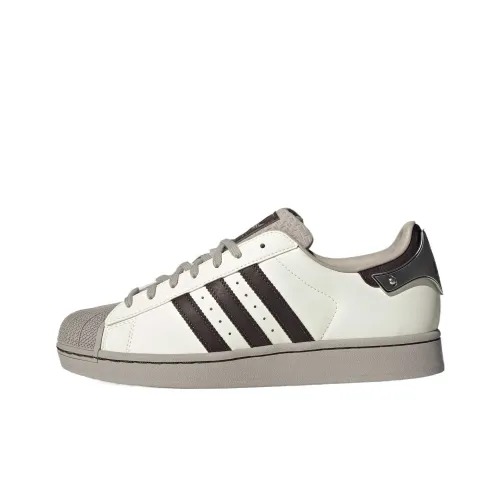 Adidas Originals SUPERSTAR II Low Топ Скейтборд Кроссовки Унисекс Белый Коричневый